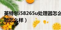 英特爾i58265u處理器怎么樣(i58265u處理器怎么樣)