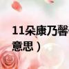 11朵康乃馨代表什么意思（11朵花代表什么意思）