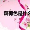 藕荷色是什么樣子的（藕荷色是什么顏色）