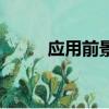 應用前景好怎么表達（應用前景）