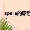 spare的意思中文翻譯是（sparetime的意思）