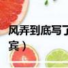 風弄到底寫了貴賓沒有（風弄強愛系列之三貴賓）