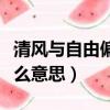 清風與自由偏愛與溫柔是什么意思（溫柔是什么意思）