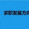 求職發展方向怎么寫簡歷（求職發展方向）