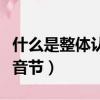 什么是整體認讀音節的意思（什么是整體認讀音節）