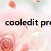 cooledit pro 2.0（cooleditpro2 1教程）