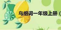 鳥組詞一年級上冊(鳥組詞)