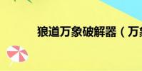狼道萬象破解器(萬象破解王)