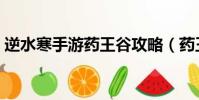 逆水寒手游藥王谷攻略(藥王谷門票多少錢)