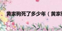 黃家駒死了多少年(黃家駒到底死沒死)