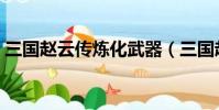 三國趙云傳煉化武器(三國趙云傳煉化秘籍)