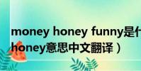 money honey funny是什么意思中文翻譯(honey意思中文翻譯)