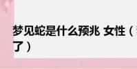 夢見蛇是什么預兆 女性(夢見自己被別人打了)