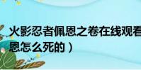 火影忍者佩恩之卷在線觀看櫻花(火影忍者佩恩怎么死的)