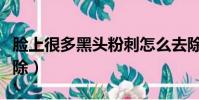 臉上很多黑頭粉刺怎么去除(黑頭粉刺怎么去除)