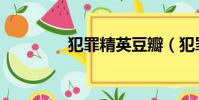 犯罪精英豆瓣(犯罪精英)
