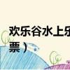 歡樂谷水上樂園門票優惠(歡樂谷水上樂園門票)