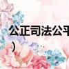 公正司法公平正義的最后一道防線（公正司法）