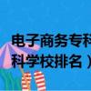電子商務專科學歷可以升本科嗎(電子商務專科學校排名)