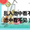 亂入池中看不見聞歌始覺有人來的意思（亂入池中看不見）