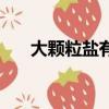 大顆粒鹽有什么作用（鹽有什么作用）