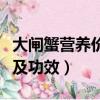 大閘蟹營養價值功效怎么吃（大閘蟹營養價值及功效）