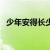 少年安得長少年的讀音（少年安得長少年）