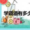 學調酒有多少后悔了（調酒師工資一般是多少）
