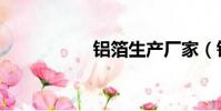 鋁箔生產廠家(鋁箔)