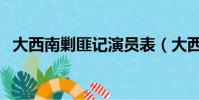 大西南剿匪記演員表(大西南剿匪記演員)