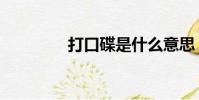 打口碟是什么意思(打口)