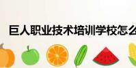 巨人職業技術培訓學校怎么樣(巨人職業)