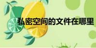 私密空間的文件在哪里(私密空間)