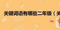 關鍵詞語有哪些二年級(關鍵詞語有哪些)