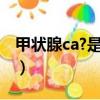 甲狀腺ca?是什么意思（甲狀腺ca是什么意思）