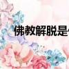 佛教解脫是什么意思（解脫是什么意思）