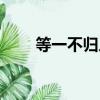 等一不歸人什么意思（等一不歸人）