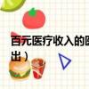 百元醫療收入的醫療支出怎么計算（百元醫療收入的醫療支出）