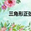 三角形正弦余弦定理（正弦余弦定理）