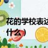 花的學校表達了什么和什么（花的學校表達了什么）