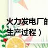 火力發電廠的生產過程示意圖（火力發電廠的生產過程）