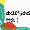 dx10與dx9的優勢（DX9和DX10的區別是什么）