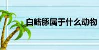 白鰭豚屬于什么動物(白鰭豚)