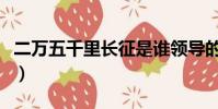 二萬五千里長征是誰領導的(二萬五千里長征)