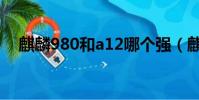 麒麟980和a12哪個強(麒麟980和a12)