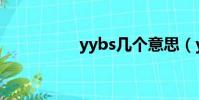 yybs幾個意思(yybs)