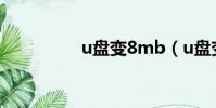 u盤變8mb(u盤變8m)