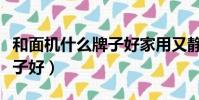 和面機什么牌子好家用又靜音(和面機什么牌子好)