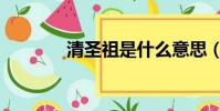 清圣祖是什么意思(清圣祖)