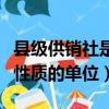 縣級供銷社是什么性質的單位（供銷社是什么性質的單位）